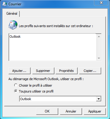 Configuration Email Exchange 2013 sur Outlook 2010 - Courrier