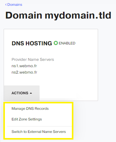 Change DNS servers